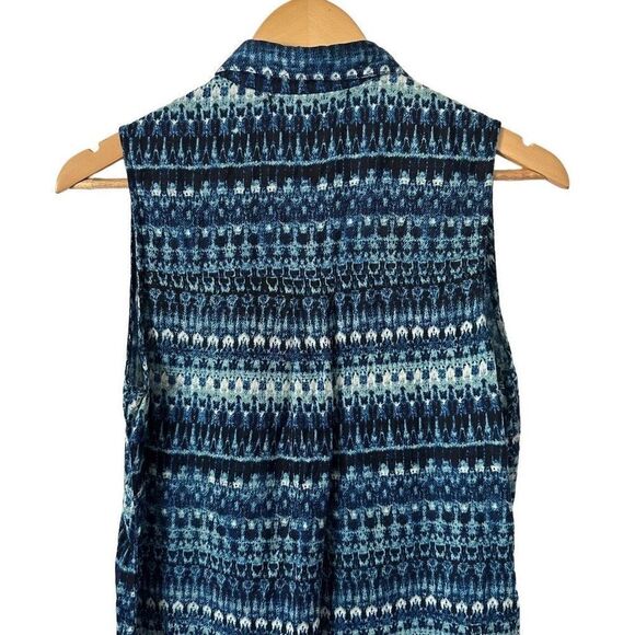 French Laundry Blue Patterned Mini Dress - Picture 10 of 16